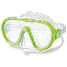 Маска для плавания детская Intex, линза поликарбонат, Зеленый (55916-green-INT)