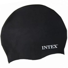 Детская шапочка для плавания Intex, универсальная, размер M. силикон, Черный (55991 Black-RT)
