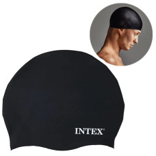 Силиконовая шапочка для плавания Intex, универсальная, Черный (55992-black-INT) Силиконовая шапочка для плавания Intex, универсальная, Черный (55992-black-INT)