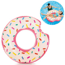 Надувной круг для плавания Intex, Надкушенный Пончик, 94 см (56265-INT)