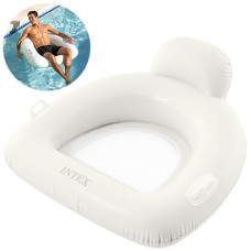 Надувной плот кресло с сеткой Intex, 114x107 см, Белый (56801-white-INT)