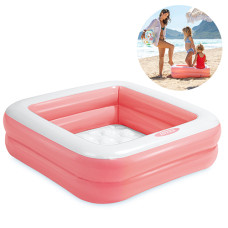 Маленький надувной бассейн Intex, 85х23 см, 57 л, розовый (57100-pink-INT)