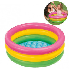 Надувной бассейн для малышей Intex, Радуга, 61х22 см, 33 л (57107-INT)