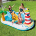 Детский бассейн с горкой Intex 57162-1 с фонтаном и шариками, 218x188x99 см (IP-173008)