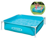 Бассейн детский каркасный Intex квадратный, Mini Frame 122х30 см, 340 л (57173-INT)