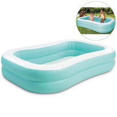 Надувной бассейн для детей Intex, прямоугольный 229х152 см, 600 л (57181-aqua-INT)