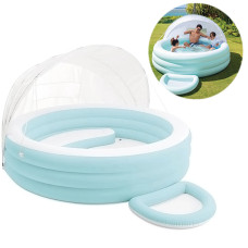 Детский надувной бассейн с навесом Intex с сиденьем, 277х221 см,  830 л (IP-175713)