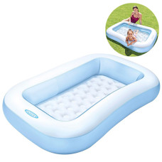 Надувной бассейн для детей Intex, прямоугольный 166х100 см, 90 л (57403-INT)