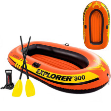 Надувная лодка полуторка Intex, двухкамерная, Explorer 300 (58332-INT)