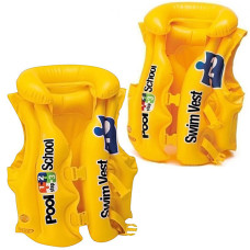 Детский надувной жилет Intex 58660g, с воротником 3-6 лет, Желтый (58660g-RT) Детский надувной жилет Intex 58660g, с воротником 3-6 лет, Желтый (58660g-RT)