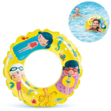 Детский надувной круг Intex, 61 см, Желтый (59242-yellow-INT)