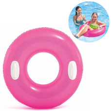Детский надувной круг с ручками Intex, 76 см, Розовый (59258-pink-INT)