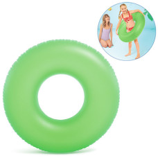 Надувной круг неоновый Intex, 91 см, Зеленый (59262-green-INT)