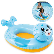 Надувная игрушка для плавания Intex, Тюлень с бортиком, 107х76 см (59380-seal-INT)