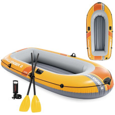 Надувная лодка 2-х местная Intex, Challenger 2 Set, с веслами и насосом (IP-175717)