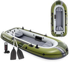 Надувная лодка под мотор Intex, Seahawk 3 Set, с веслами и насосом (IP-175720)