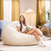 Надувное кресло мешок Intex с флоковым покрытием, 137x127x74 см (66505-INT)