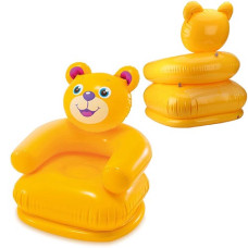 Надувное кресло для детей Intex 68556 Медвеженок, 65х64х74 см, Желтый (IP-169751)