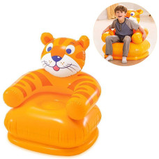 Детское надувное кресло Intex 65х64х74 см, Тигр, Оранжевый (IP-170840)