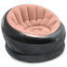Надувное кресло ракушка Intex с флоковым покрытием, 112x109x69 см (68582-coral-INT)