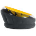 Надувное кресло ракушка Intex с флоковым покрытием, 112x109x69 см (68582-yellow-INT)