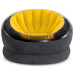 Надувное кресло ракушка Intex с флоковым покрытием, 112x109x69 см (68582-yellow-INT)