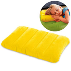 Надувная флоковая подушка Intex 43х28х9 см, Желтый (IP-171863)