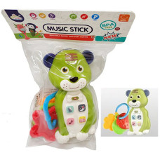 Музыкальная игрушка для малышей Shantou Jinxing 8116 G Львенок 12 см Салатовый (8116 Light-Green-RT)