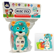 Музыкальная игрушка для малышей Shantou Jinxing 8116 T Львенок 12 см Бирюзовый (8116 Turquoise-RT)