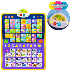 Интерактивный плакат Kids Hits KH07/003 I, Азбука 2 в 1 на двух языках (KH07/003-RT)