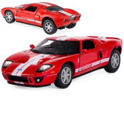 Коллекционный суперкар Kinsmart KT5092W, Ford GT 2006, инерционный, 12.5 см (KT5092W Red-RT)