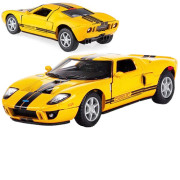 Коллекционный суперкар Kinsmart KT5092W, Ford GT 2006, инерционный, 12.5 см (KT5092W Yellow-RT)