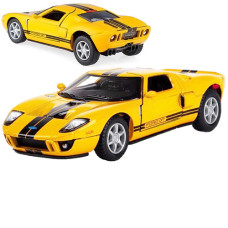 Коллекционный суперкар Kinsmart KT5092W, Ford GT 2006, инерционный, 12.5 см (KT5092W Yellow-RT)