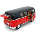 Ретро автобус игрушка Kinsmart KT5376W, Volkswagen T2 BUS, инерционный (KT5376W Red-RT)