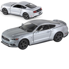 Коллекционная спортивная машина Kinsmart KT5386W, Ford Mustang GT, 12.5 см (KT5386W Silver-RT)