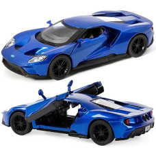 Коллекционный суперкар Kinsmart KT5391W, Ford GT 2017, инерционный, 12.5 см (KT5391W Blue-RT)