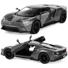 Коллекционный суперкар Kinsmart KT5391W, Ford GT 2017, инерционный, 12.5 см (KT5391W Grey-RT)