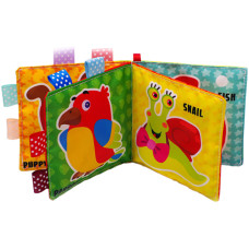 Книжка шуршалка для малышей Книжковий хмарочос 823444 B, Котик Мяу- Мяу (823444-RT)