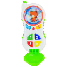 Детский мобильный телефон игрушка Країна Іграшок PL-721-46 G на украинском языке Зеленый (PL-721-46 Green-RT)