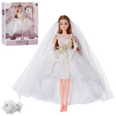 Кукла шарнирная Эмилия невеста пластик 30 см Бежевый (TB-22431)