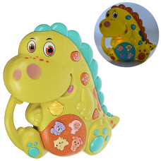 Музыкальная игрушка для малышей Limo Toy FT 0009 B G Динозавр ДоРеМишка, Зеленый (FT 0009 B Green-RT)