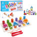 Магнитная рыбалка с фигурками Limo Toy MD 0853 L, В геомире, деревянная (MD 0853-RT)