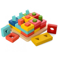 Сортер деревянный Limo Toy MD 2345 L Геометрика (MD 2345-RT)