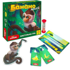 Настольная игра для детей 2 лет Ludum LD1049-53 B Бананомания на украинском языке (LD1049-53-RT)