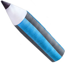 Игрушка подушка Macik МС 180302-01 S, Карандаш, плюш, Серо-голубой, 76 см (МС 180302-01-RT)