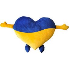 Мягкая игрушка Macik МС 180402-02 Серце, желто-голубое (МС 180402-02-RT)