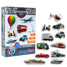 Набор магнитов для детей Magdum ML4031-17 EN Транспорт, 25 шт. (ML4031-17 EN-RT)