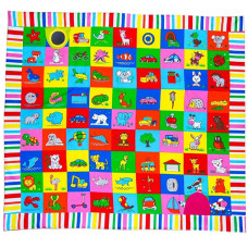 Тканевый игровой коврик для детей Magdum МС 090601-09 Мой мир, 92х84 см (МС 090601-09-RT)