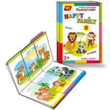 Книжка перепутаница для малышей Мастер 595128, Happy Family 2, 12 страниц (595128-RT)