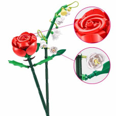 Конструктор цветы Max 83184GQ1-204 Конвалия и Роза на 204 детали (83184GQ1-204-RT)